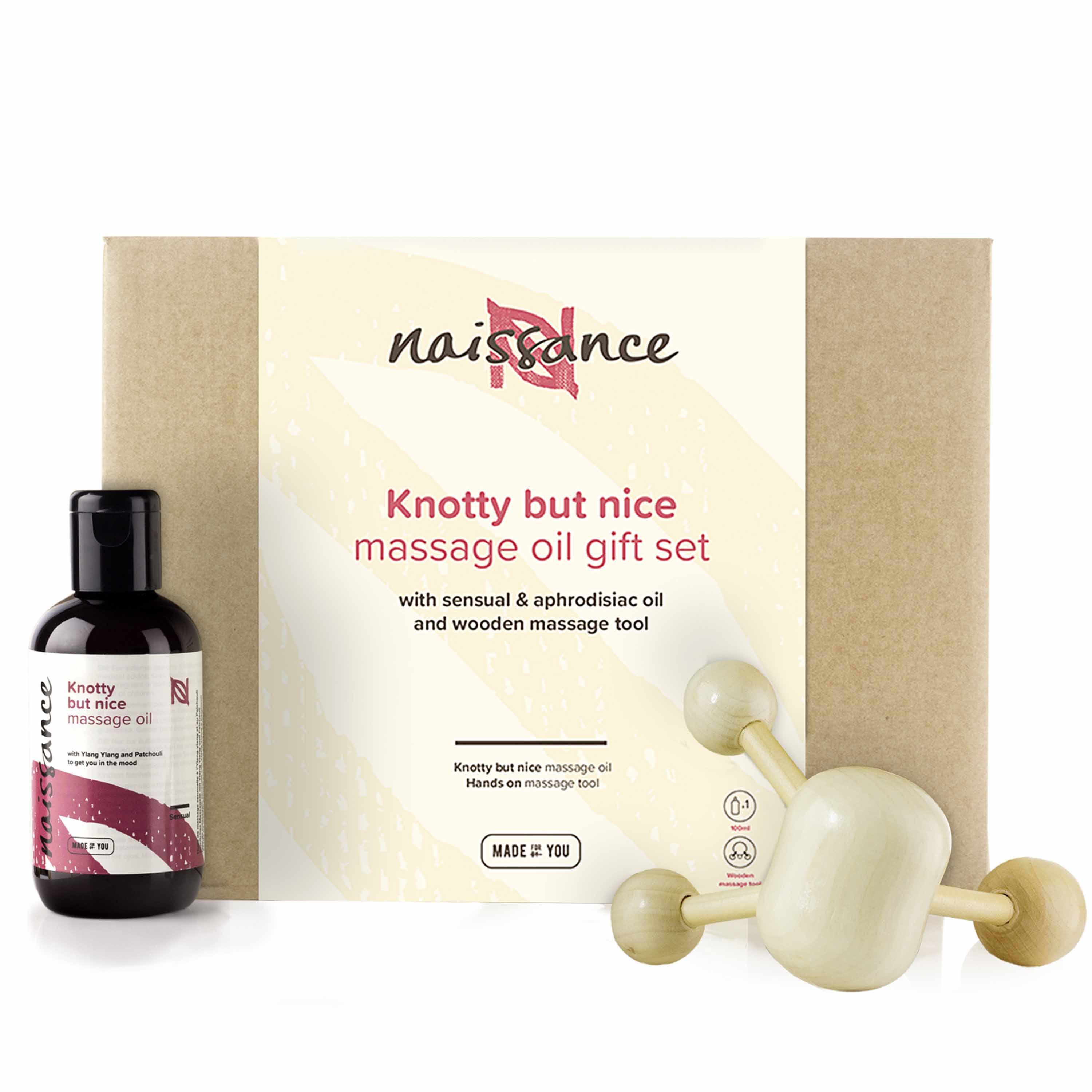 Knotty But Nice Sensual and Aphrodisiac Massage Oil Gift Set